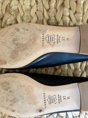 Margaux The Demi Black Leather Ballet Flat